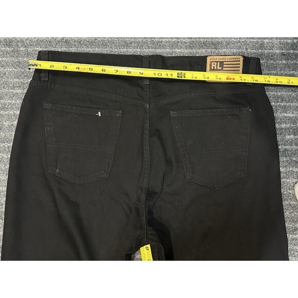 Vintage Polo Jeans Co Jeans Mens 38x32 Black Loose Baggy Y2K Ralph Lauren 90's - Picture 7 of 7
